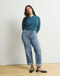 Stevie High Rise Cuffed Straight Leg Jeans - Blue Bayou | Plus Size & Straight Size Women's Fashion | Universal Standard