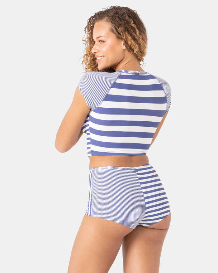 Stripe Out Crop Rashguard - Roxy