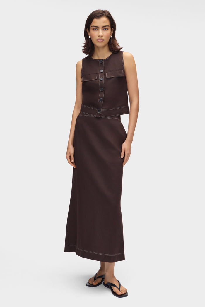 Summer Utility Linen Top