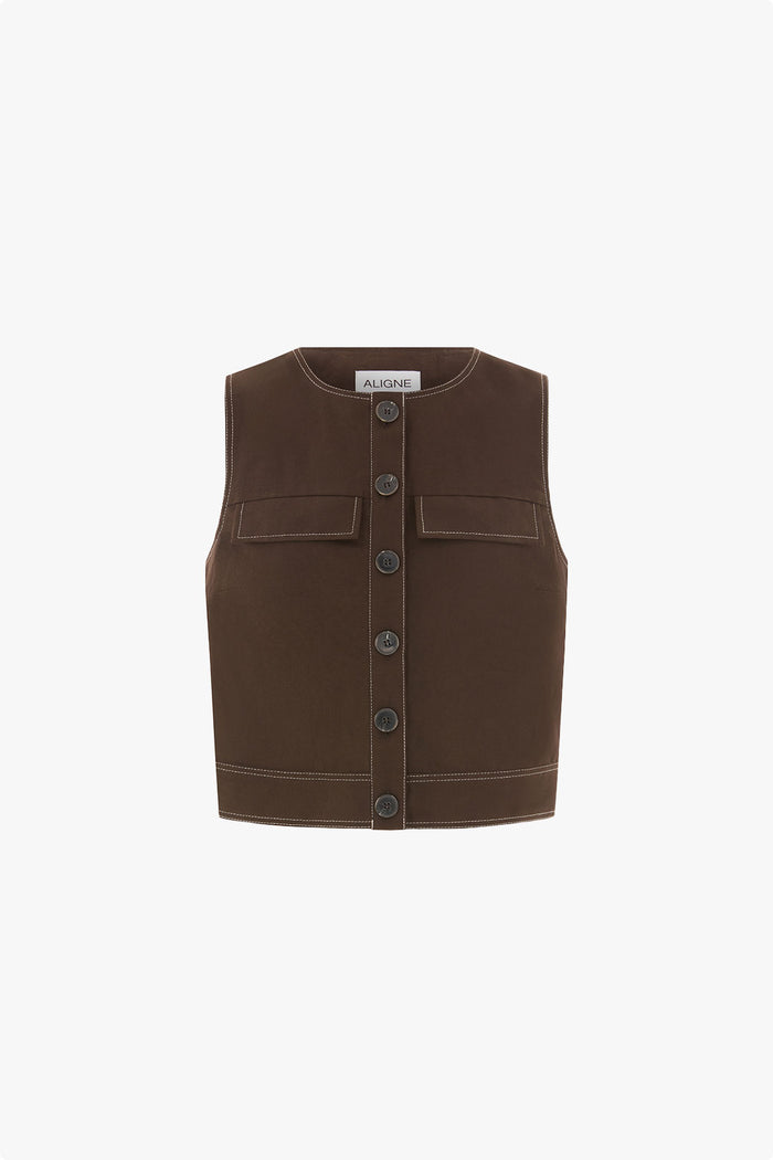 Summer Utility Linen Top