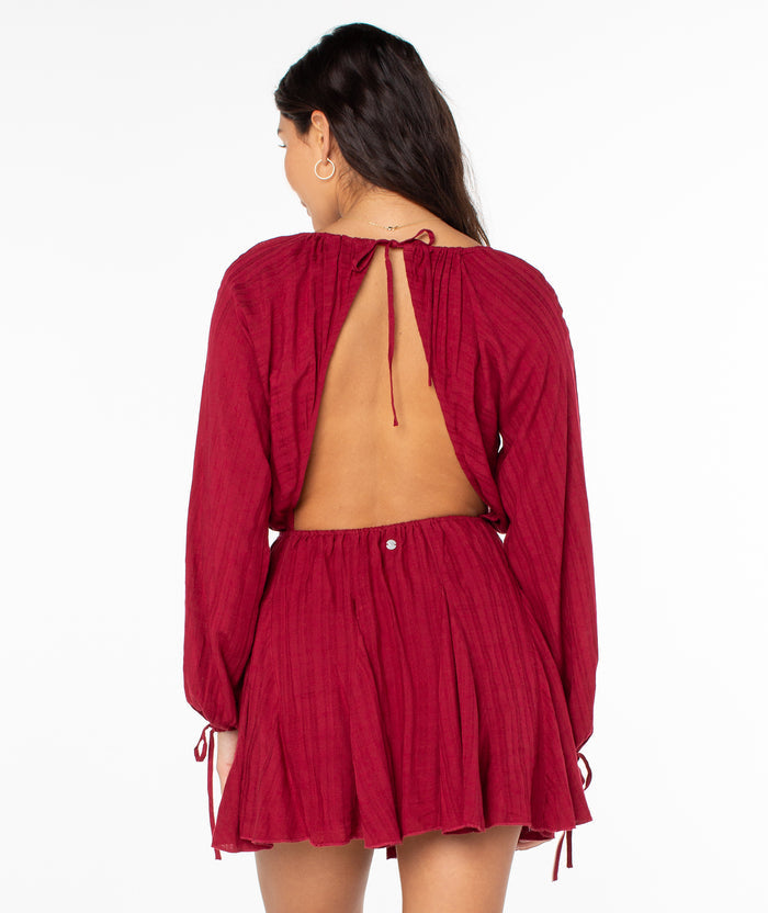 Sun Seeker Mini Dress - Biking Red - Roxy