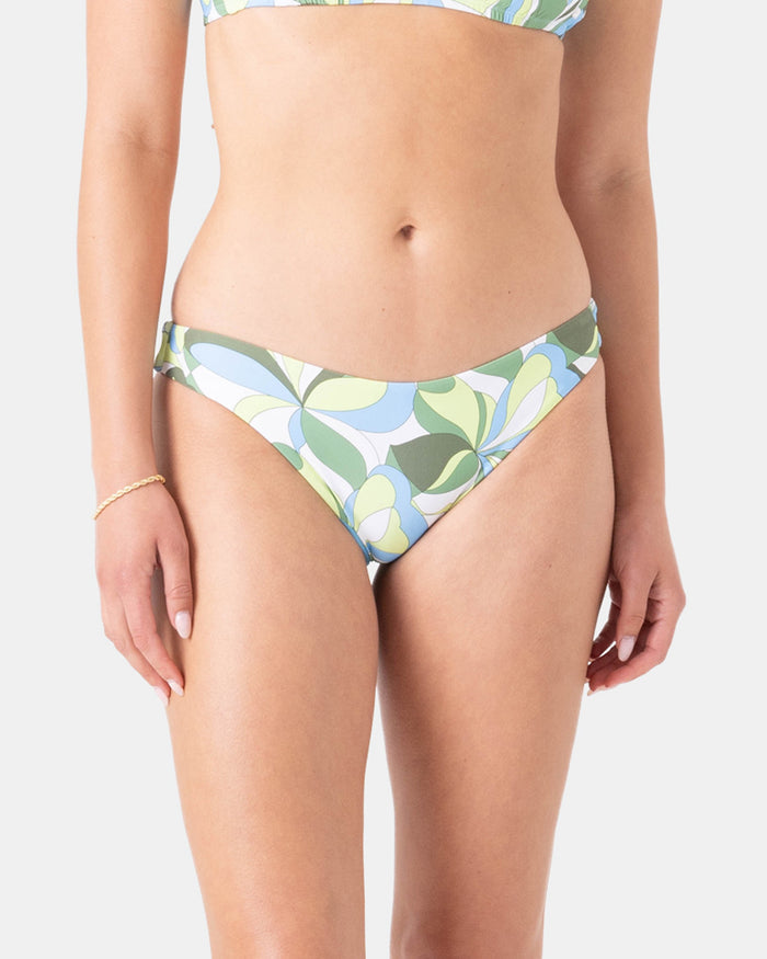 Surf Break Shirred Hipster Cheeky Bikini Bottom - Roxy
