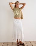 Image of Sutin Tee in Khaki with Buttermilk Binding