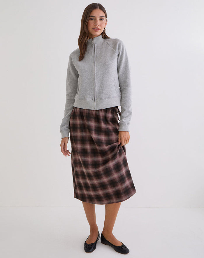 Image of Tamayo Zip Turtleneck Jumper in Grey Marl