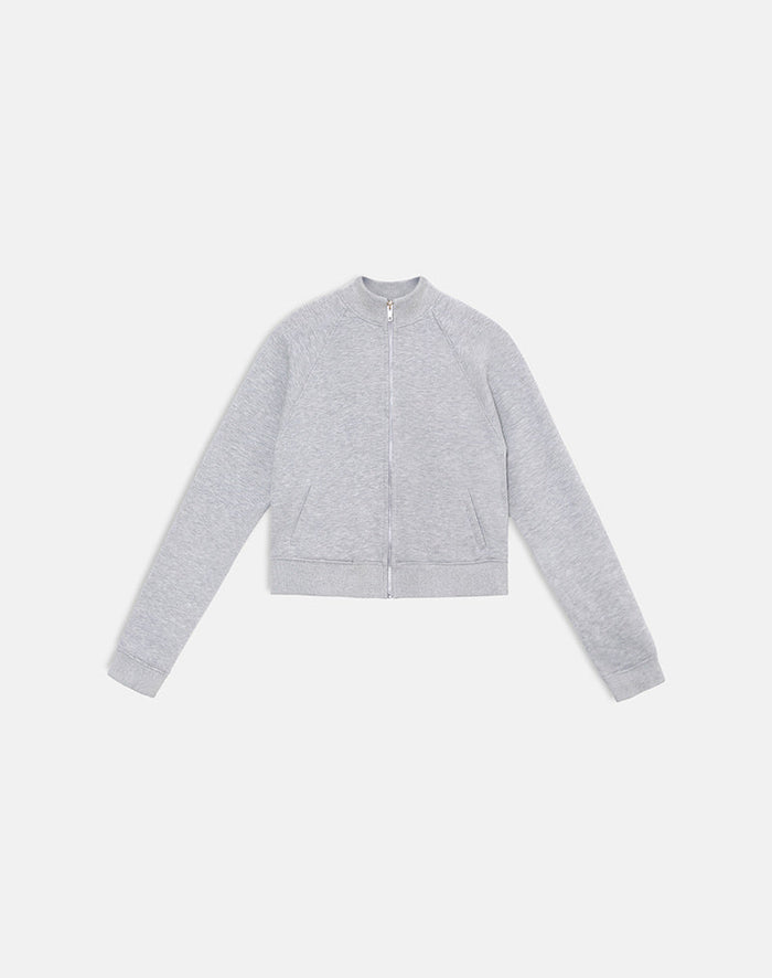 Image of Tamayo Zip Turtleneck Jumper in Grey Marl