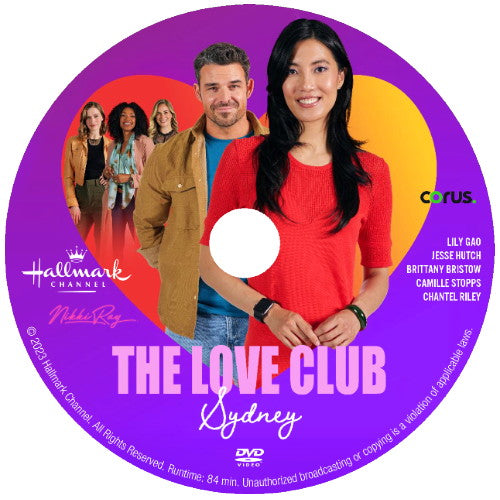 THE LOVE CLUB: SYDNEY'S JOURNEY DVD MOVIE 2023 Lily Gao & Jesse Hutch