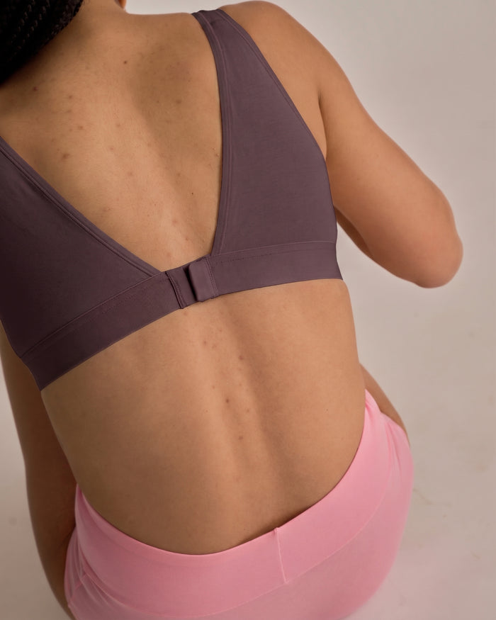 The Refined UltimateS Lounge Bra - Cassis | Plus Size & Straight Size Women's Fashion | Universal Standard