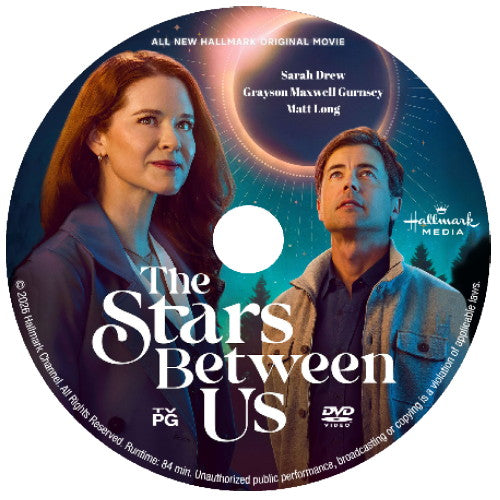THE STARS BETWEEN US DVD HALLMARK MOVIE 2026