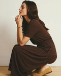 Thea Divine Jersey Midi Dress - Peppercorn | Plus Size & Straight Size Women's Fashion | Universal Standard