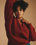 Tori V Neck Sweater - Autumnal Red | Plus Size & Straight Size Women's Fashion | Universal Standard