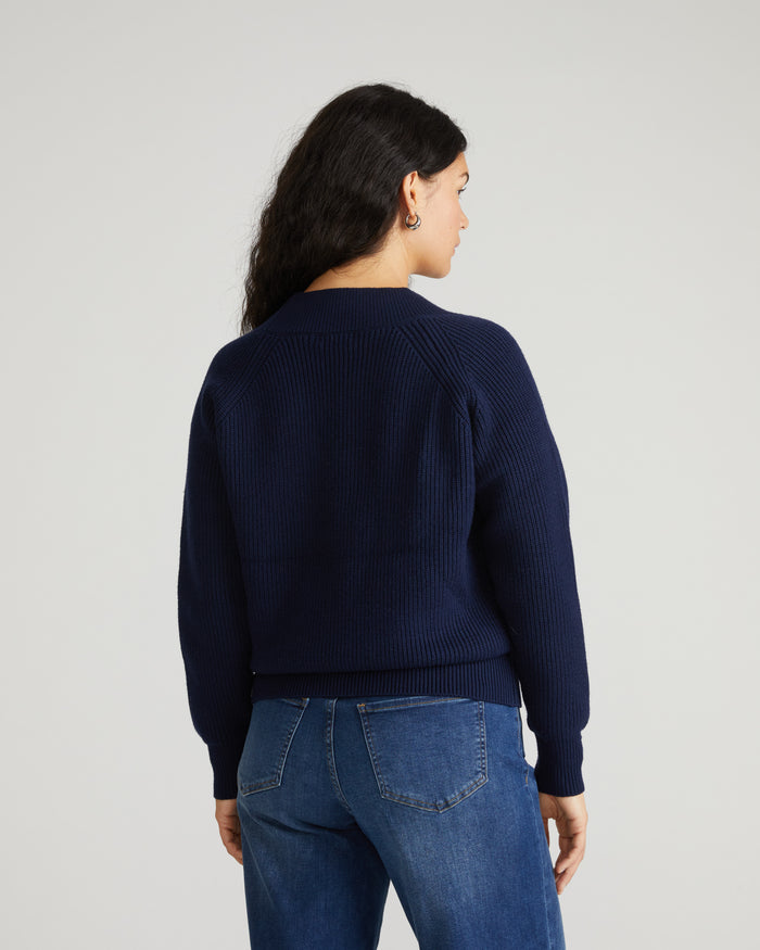 Tori V Neck Sweater - Navy | Plus Size & Straight Size Women's Fashion | Universal Standard