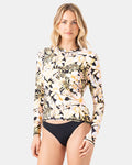 Tropical Sea Skippin Long Sleeve Rashguard - Roxy