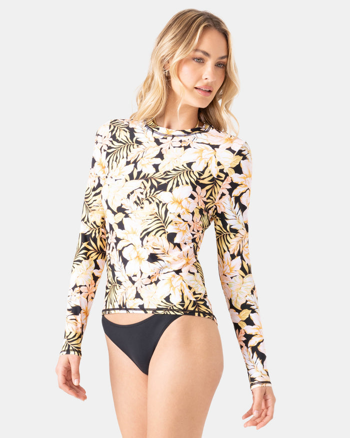 Tropical Sea Skippin Long Sleeve Rashguard - Roxy
