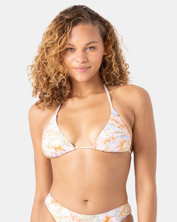 Tropical Tiki Triangle Bikini Top - Roxy