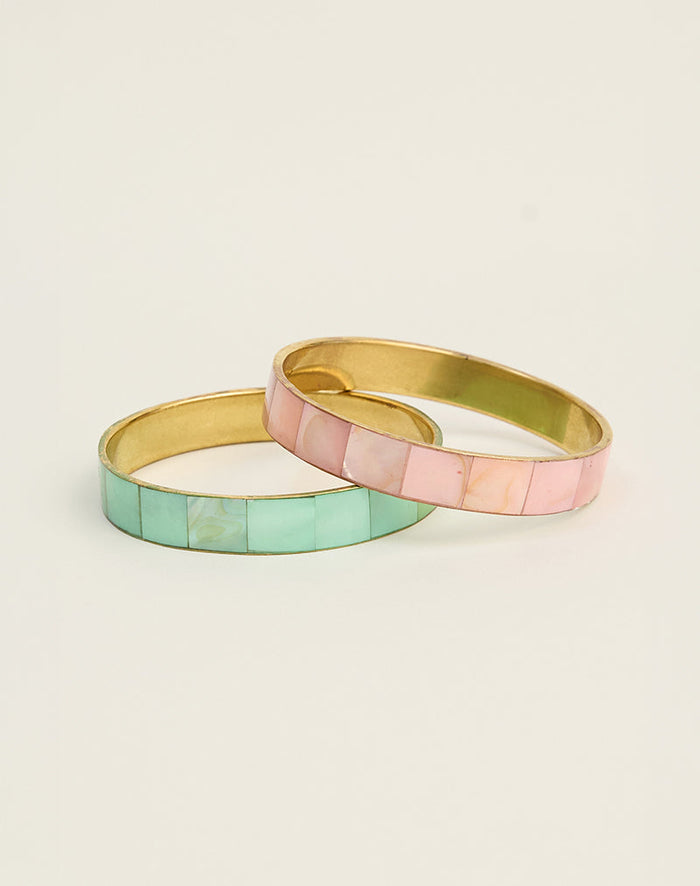 Image of Turquoise and Pink Bracelet Set