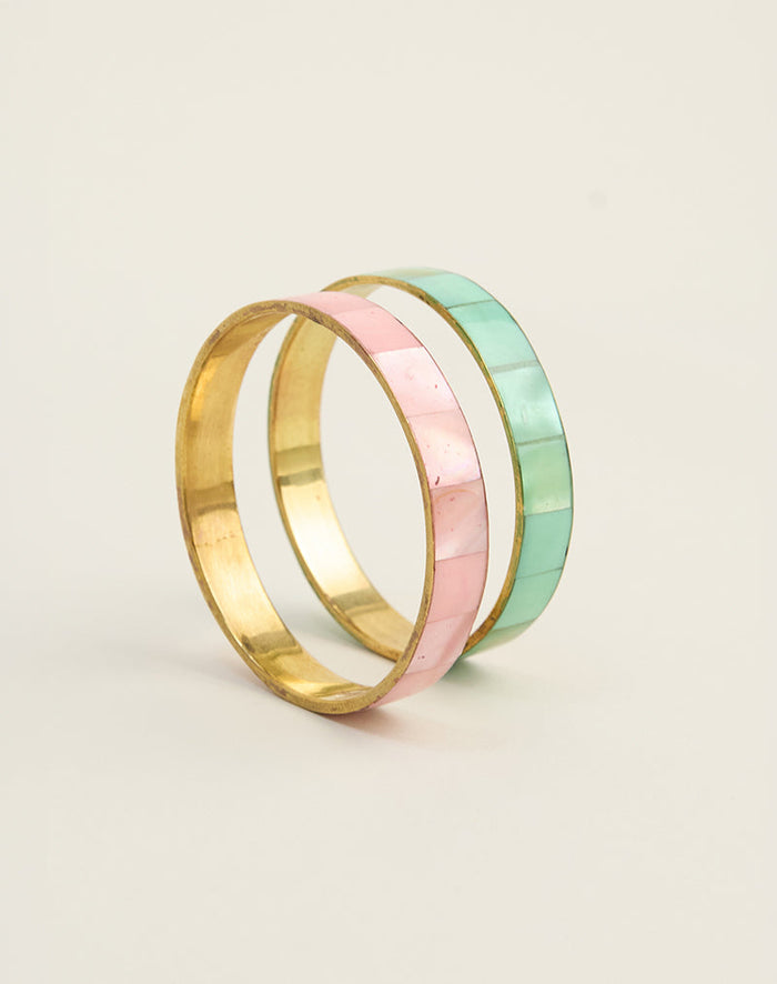 Image of Turquoise and Pink Bracelet Set