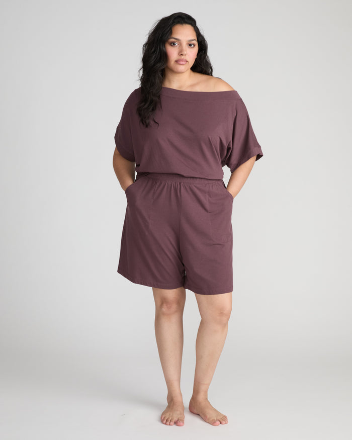 UltimateS Lorelai Lounge Shorts - Cassis | Plus Size & Straight Size Women's Fashion | Universal Standard