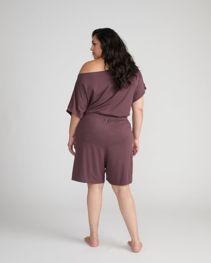 UltimateS Lorelai Lounge Shorts - Cassis | Plus Size & Straight Size Women's Fashion | Universal Standard