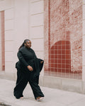 US x Abisola Ponte Wrap Pants - Black | Plus Size & Straight Size Women's Fashion | Universal Standard