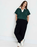 Varsity French Terry Pull On Pants - Black | Plus Size & Straight Size Women's Fashion | Universal Standard