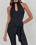 Image of Verbina Keyhole Top in Jersey Black
