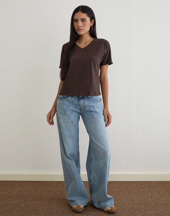 Image of Viman Top in Jersey Chocolate