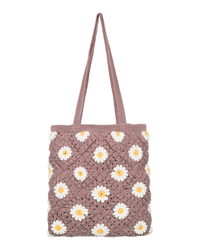 Wandering Beach Crochet Tote Bag - Portabella - Roxy