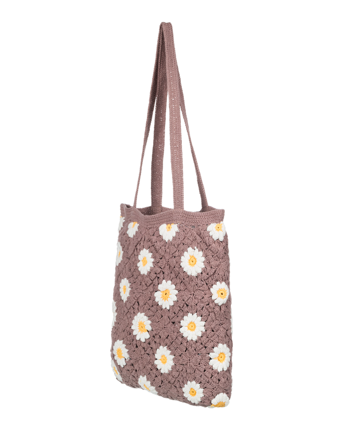 Wandering Beach Crochet Tote Bag - Portabella - Roxy