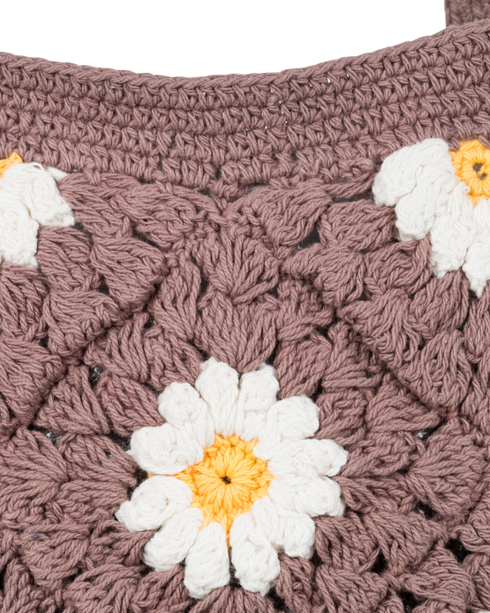 Wandering Beach Crochet Tote Bag - Portabella - Roxy