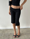 Image of Wanti Capri Trouser in Rayon Jersey Black