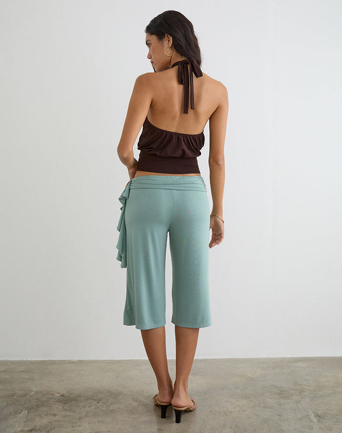 Image of Wasana Capri Trouser in Aqua Grey
