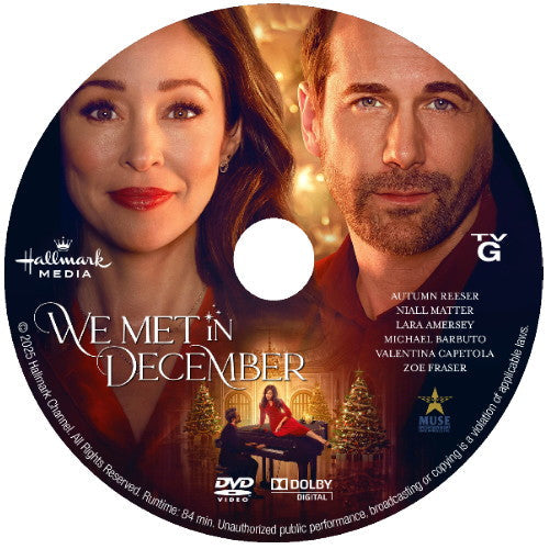 WE MET IN DECEMBER DVD MOVIE 2025 Autumn Reeser, Niall Matter
