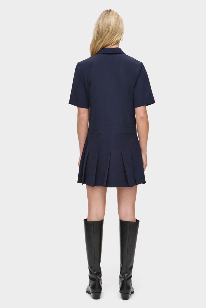 Yolanda Pleated Mini Dress