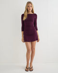 Image of Ysmaine Mini Dress in Redwood