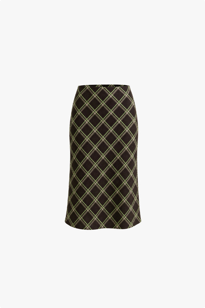 Yvonne Knee Length Semi Sheer Skirt